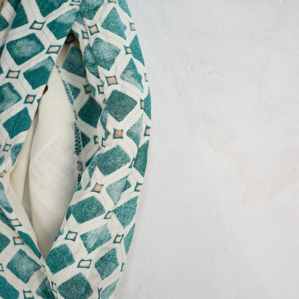 Abercrombie & Fitch Teal and White Wide-Leg Pants - Picture 6 of 7